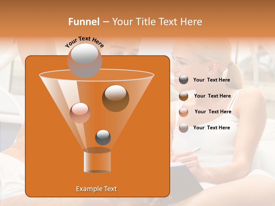 Woman Male Happy PowerPoint Template