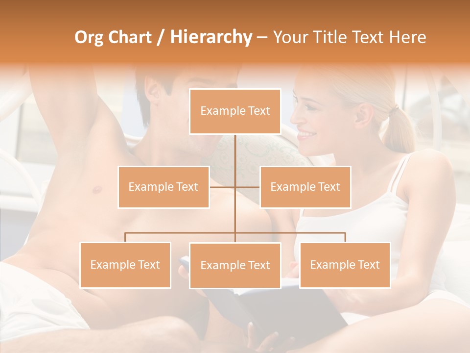 Woman Male Happy PowerPoint Template