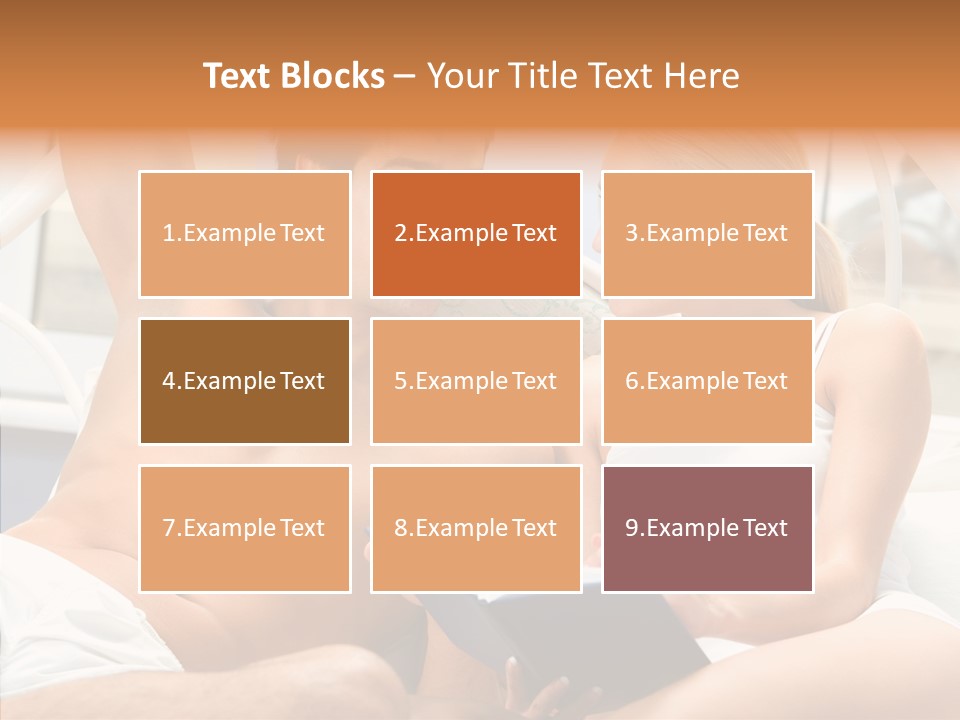 Woman Male Happy PowerPoint Template