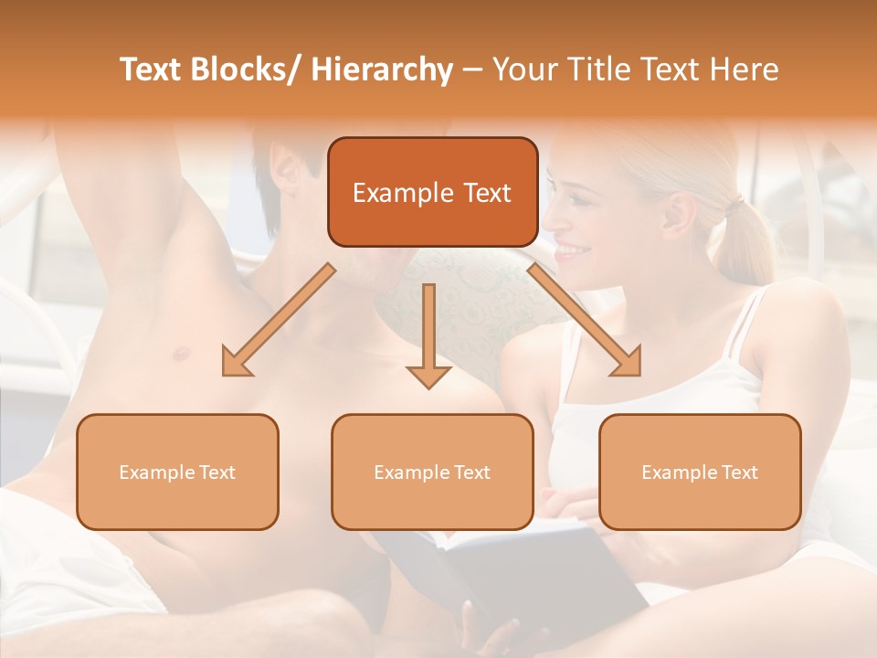 Woman Male Happy PowerPoint Template