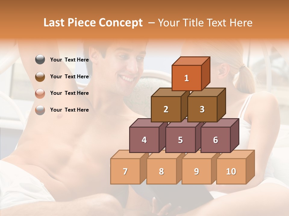 Woman Male Happy PowerPoint Template