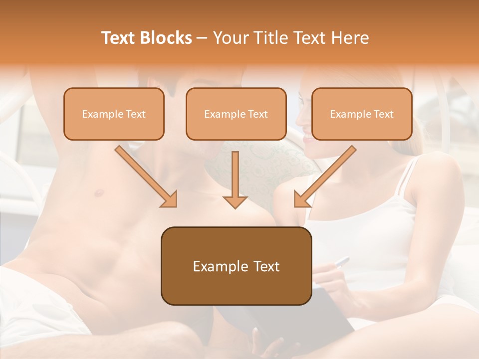 Woman Male Happy PowerPoint Template