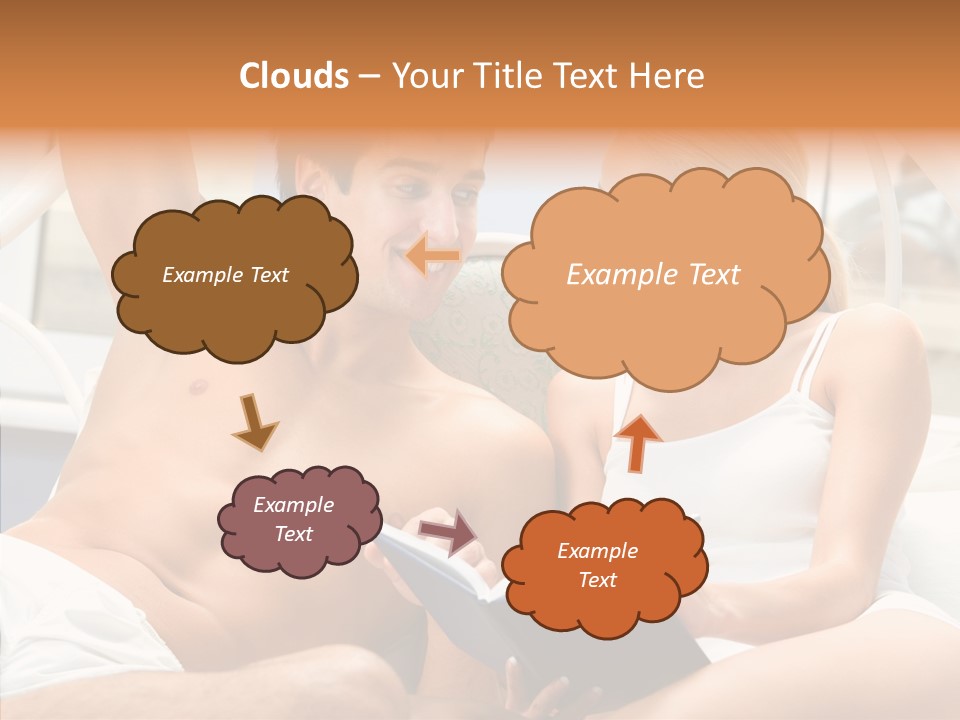 Woman Male Happy PowerPoint Template