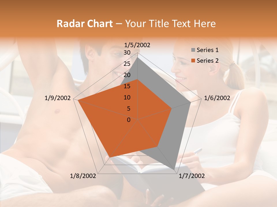 Woman Male Happy PowerPoint Template