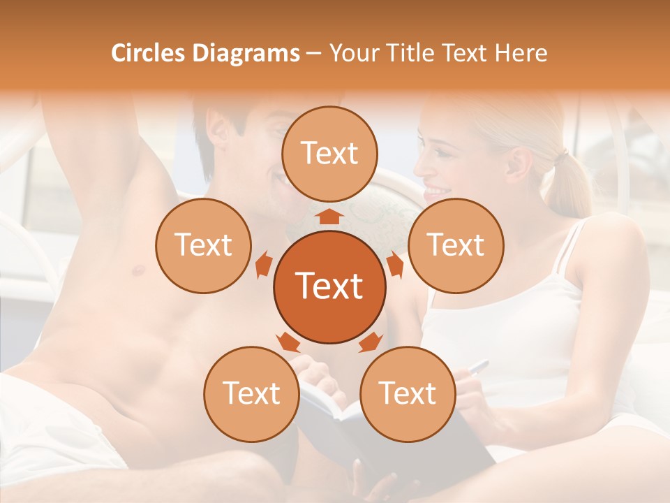 Woman Male Happy PowerPoint Template