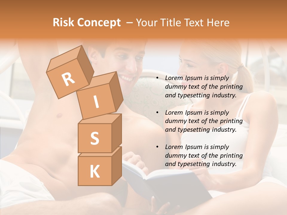 Woman Male Happy PowerPoint Template