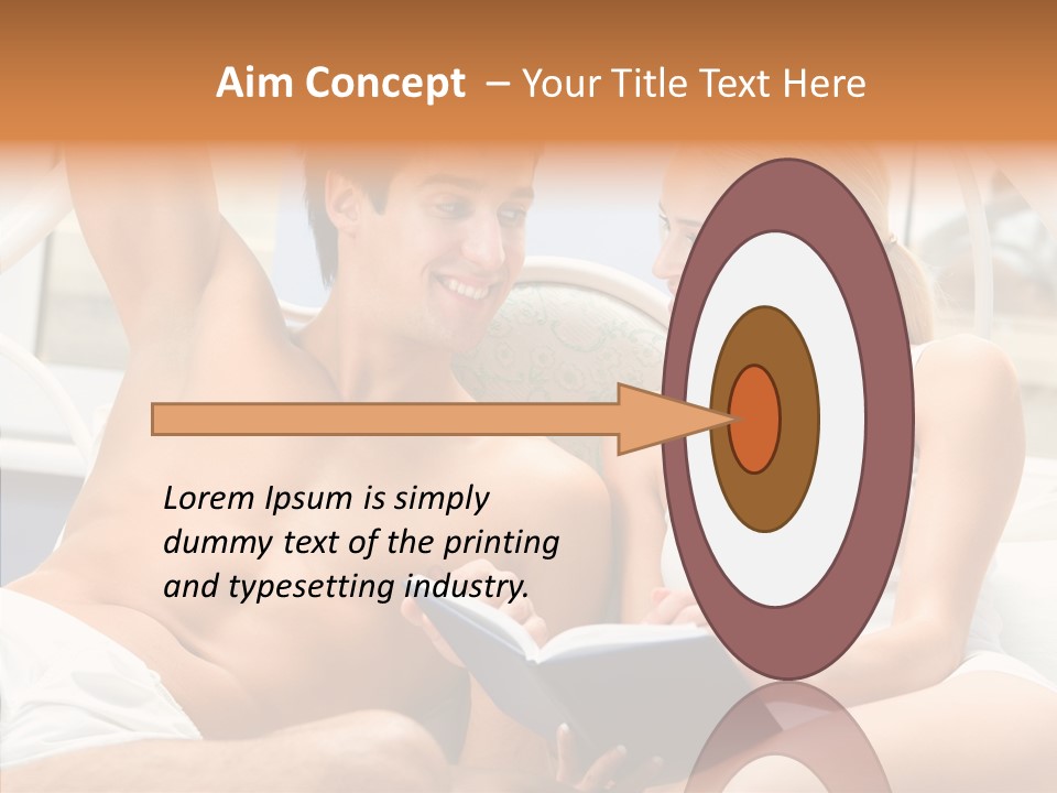 Woman Male Happy PowerPoint Template