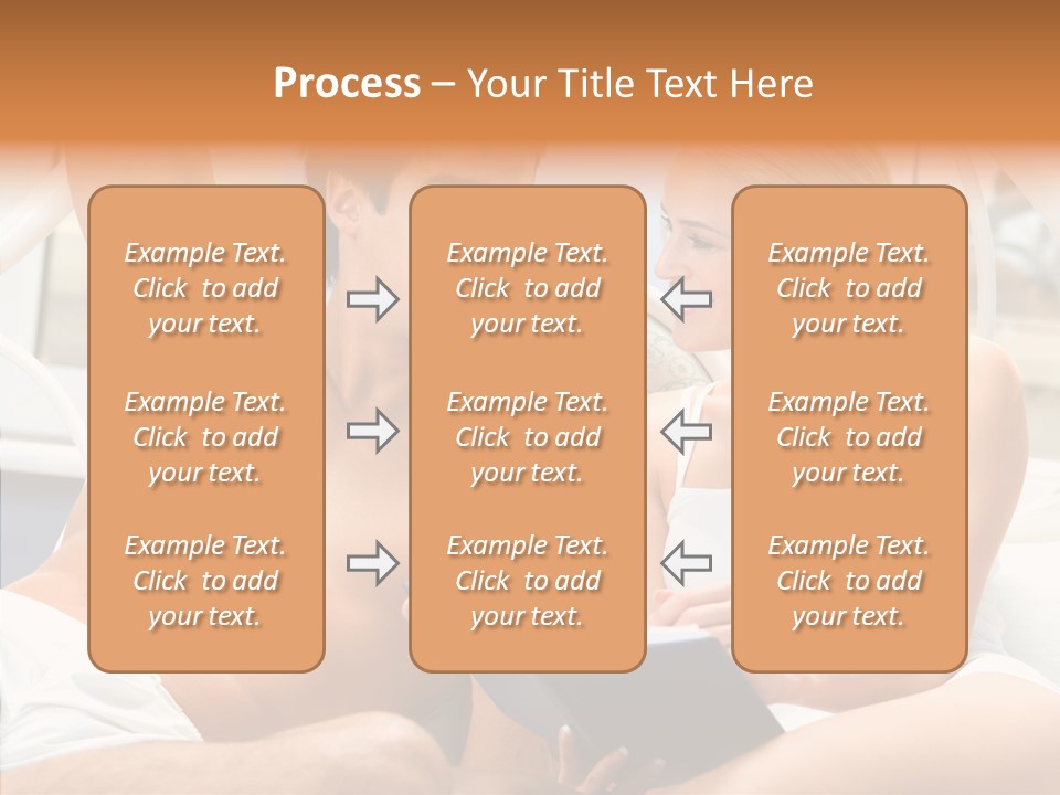 Woman Male Happy PowerPoint Template