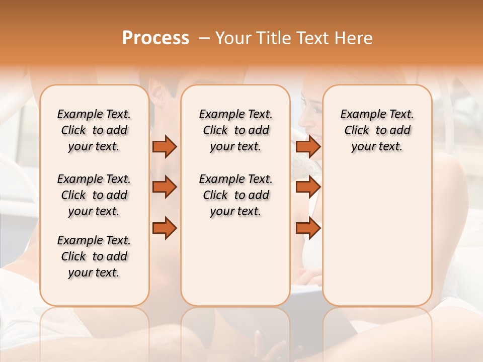 Woman Male Happy PowerPoint Template