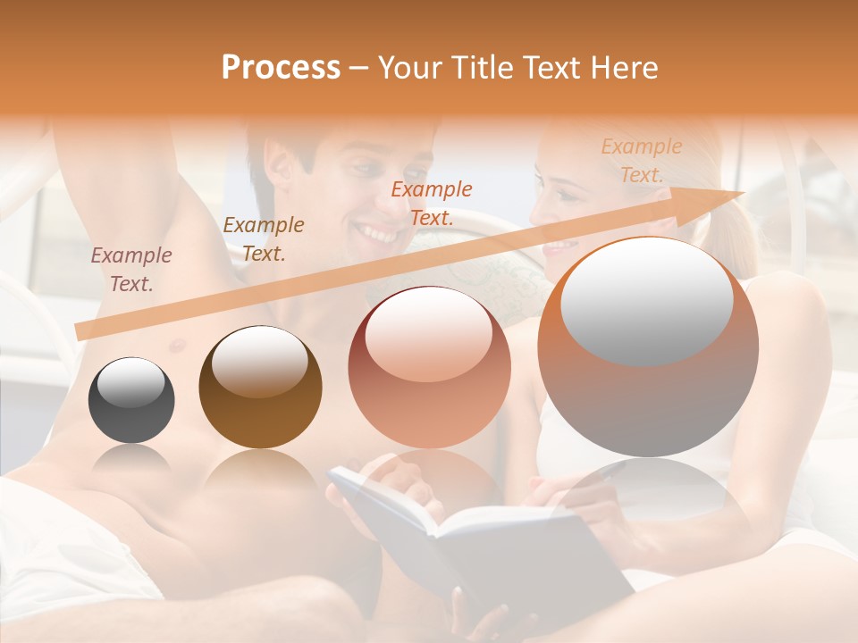 Woman Male Happy PowerPoint Template