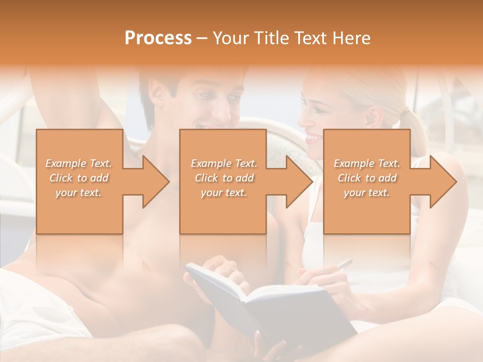 Woman Male Happy PowerPoint Template