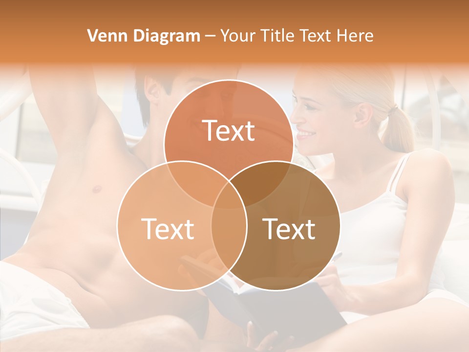 Woman Male Happy PowerPoint Template