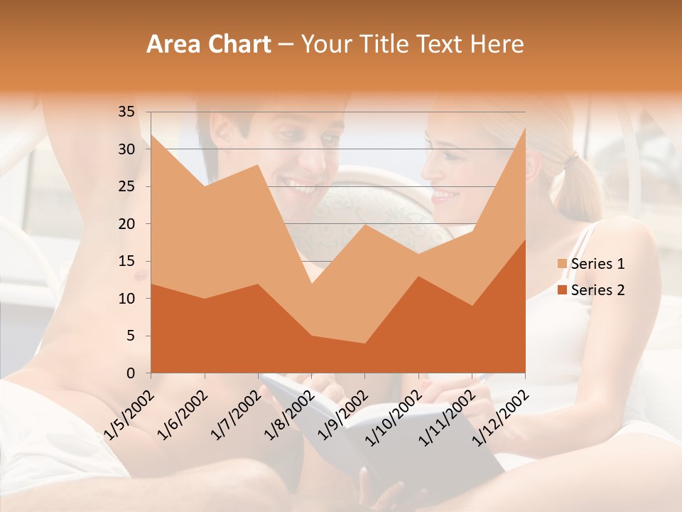 Woman Male Happy PowerPoint Template