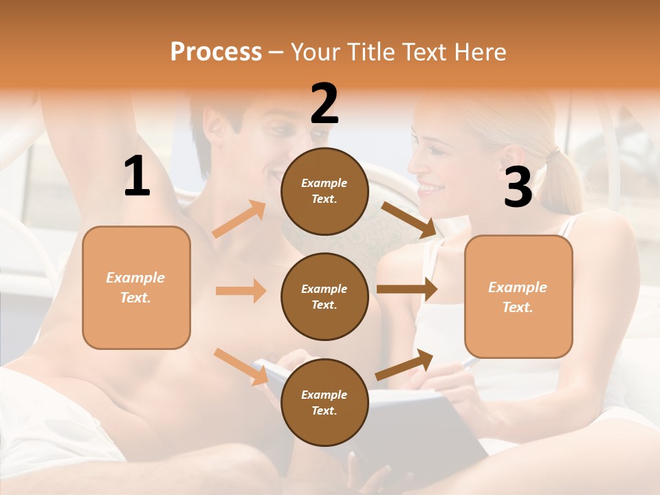 Woman Male Happy PowerPoint Template