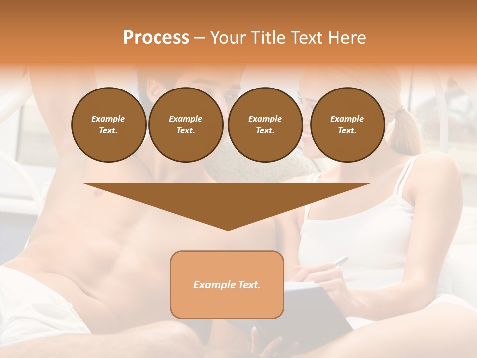 Woman Male Happy PowerPoint Template