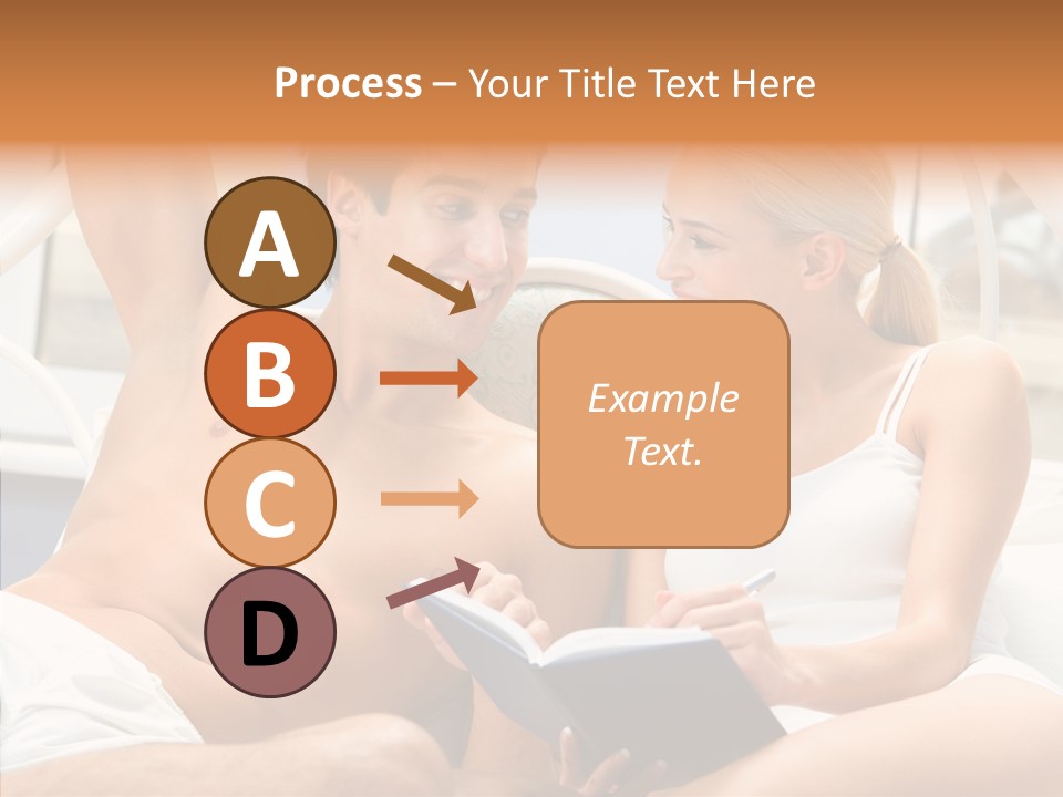 Woman Male Happy PowerPoint Template