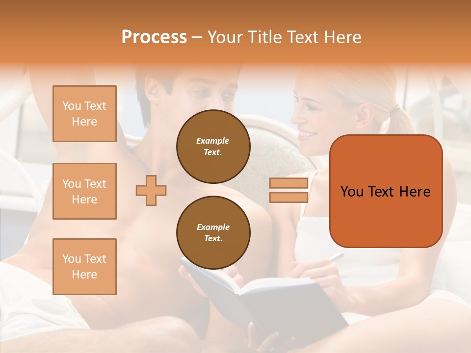 Woman Male Happy PowerPoint Template