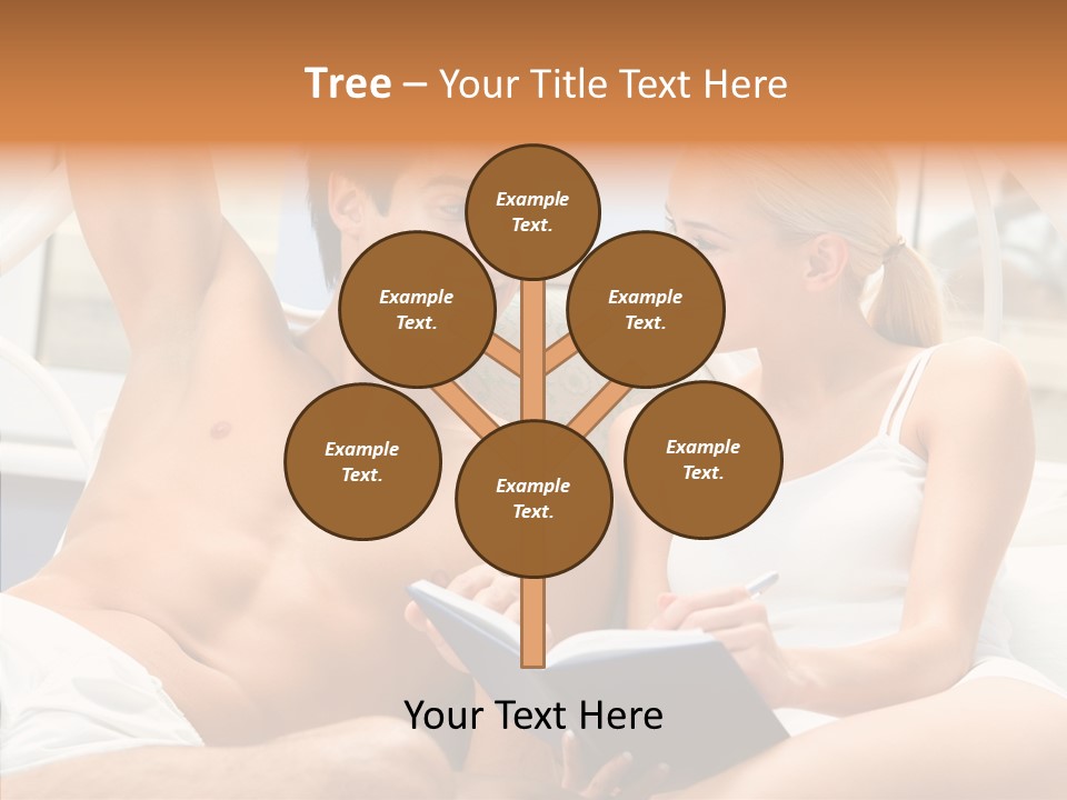 Woman Male Happy PowerPoint Template