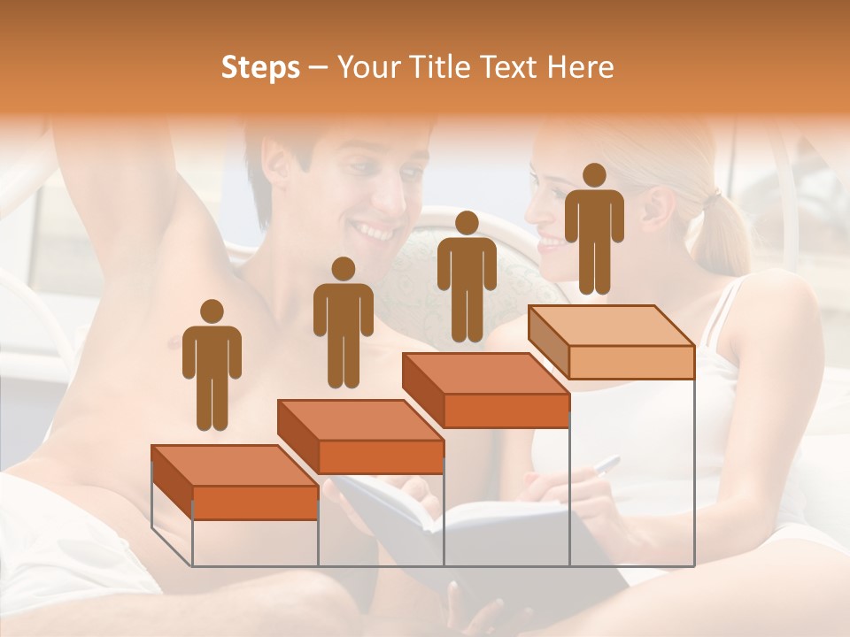 Woman Male Happy PowerPoint Template