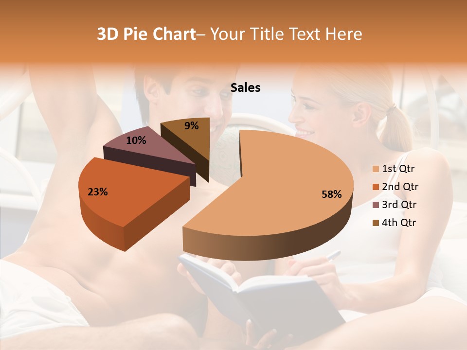 Woman Male Happy PowerPoint Template