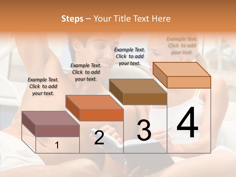 Woman Male Happy PowerPoint Template