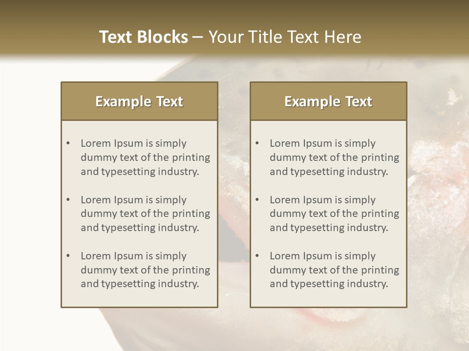 Nutrition Meat Fin PowerPoint Template