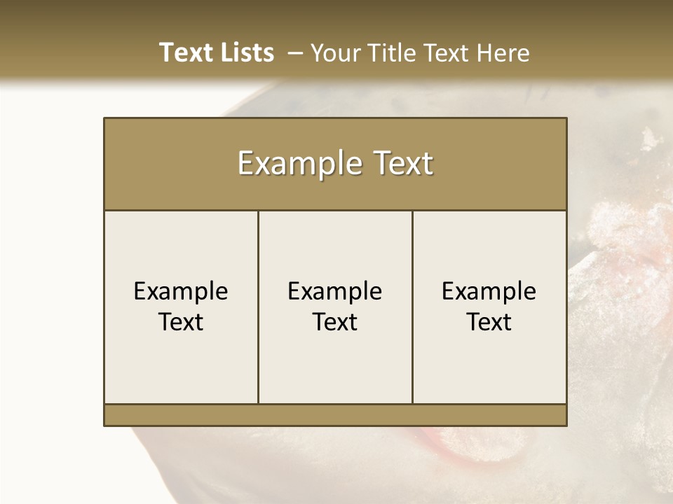 Nutrition Meat Fin PowerPoint Template