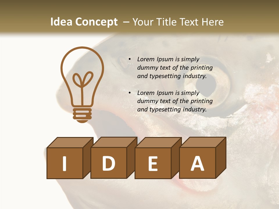 Nutrition Meat Fin PowerPoint Template