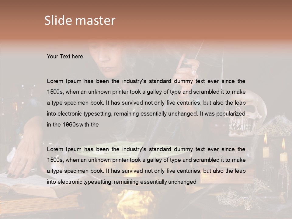 Evil Sorceress Bad PowerPoint Template