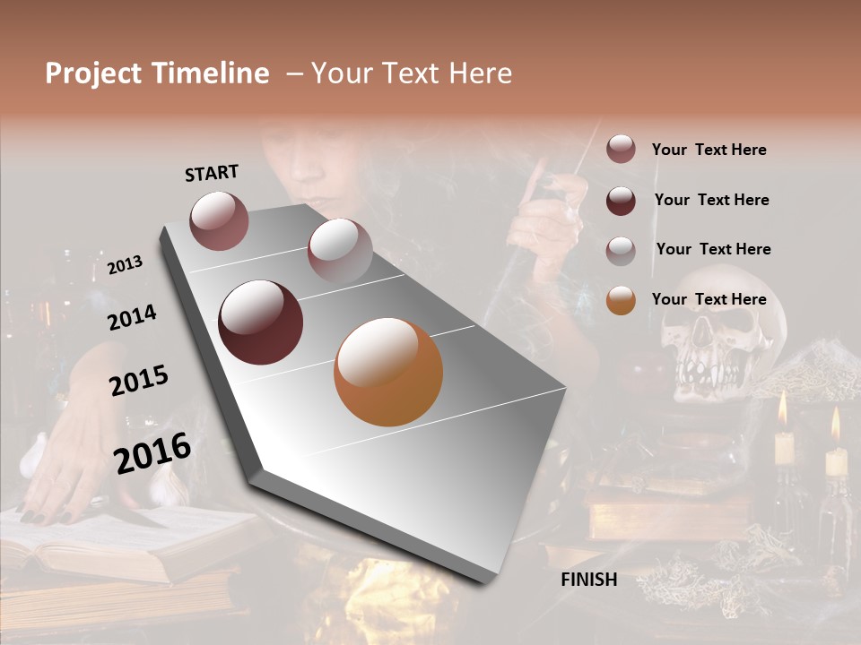 Evil Sorceress Bad PowerPoint Template