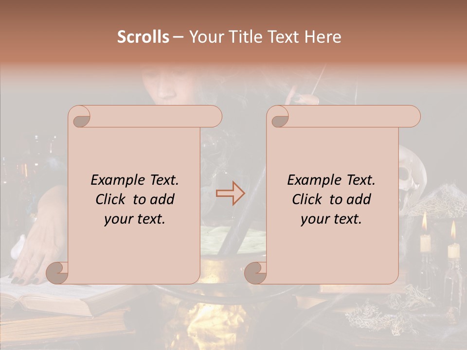 Evil Sorceress Bad PowerPoint Template