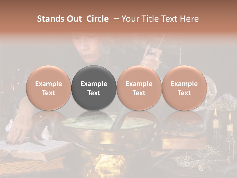 Evil Sorceress Bad PowerPoint Template