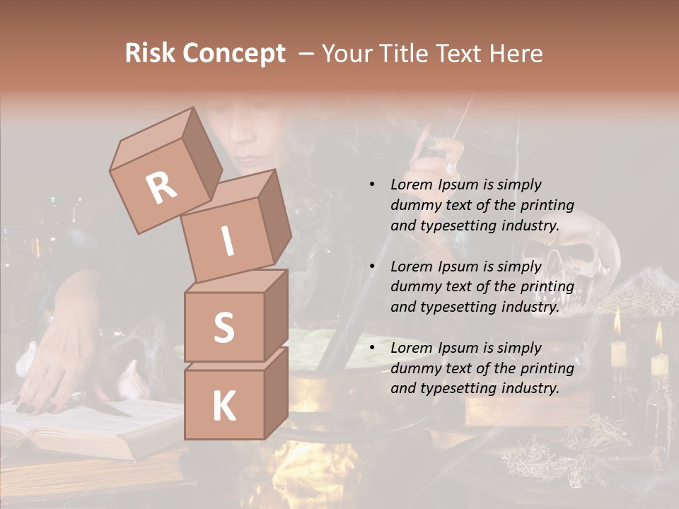 Evil Sorceress Bad PowerPoint Template