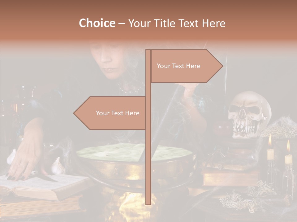 Evil Sorceress Bad PowerPoint Template