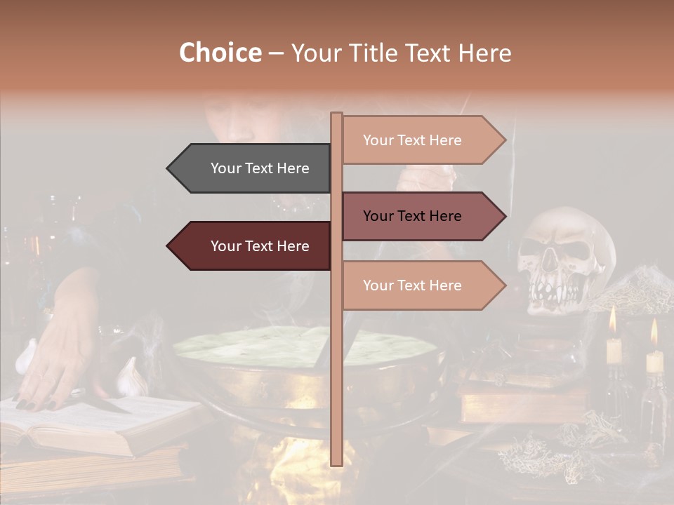 Evil Sorceress Bad PowerPoint Template
