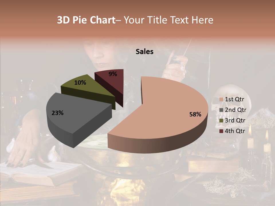 Evil Sorceress Bad PowerPoint Template