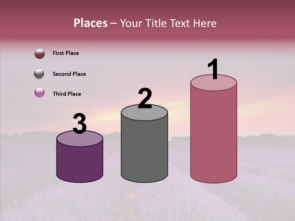 Dusk Perfume Field PowerPoint Template