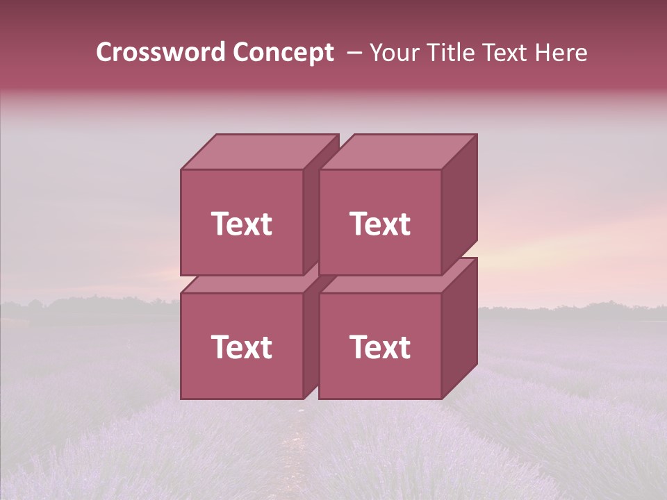 Dusk Perfume Field PowerPoint Template