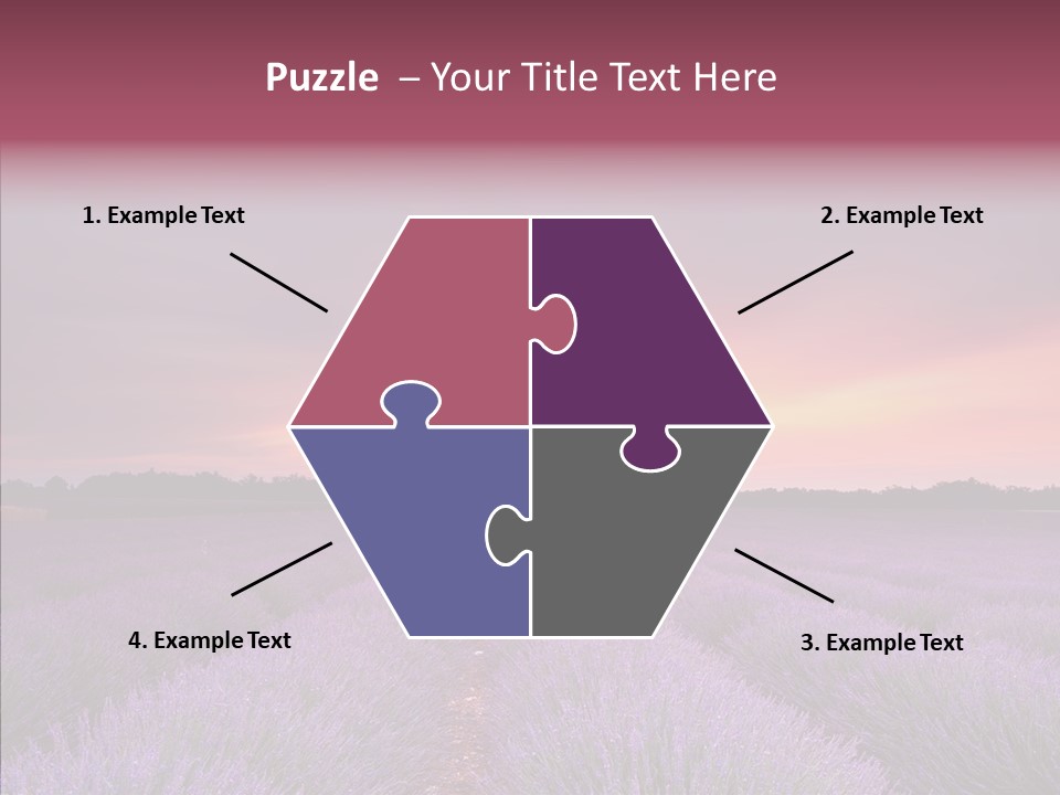 Dusk Perfume Field PowerPoint Template