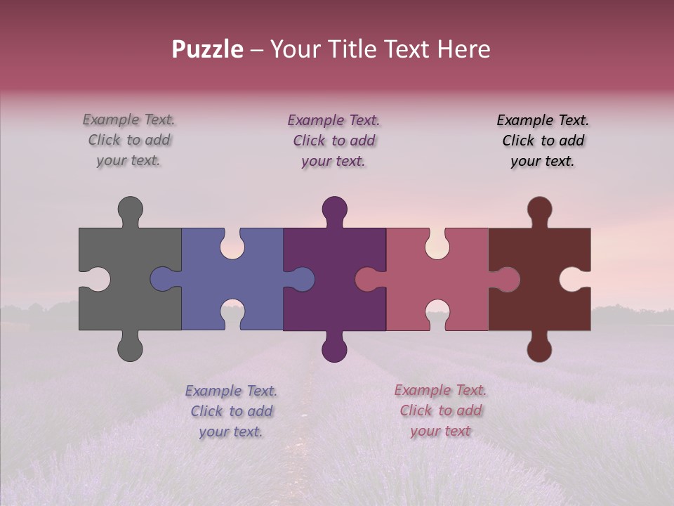 Dusk Perfume Field PowerPoint Template