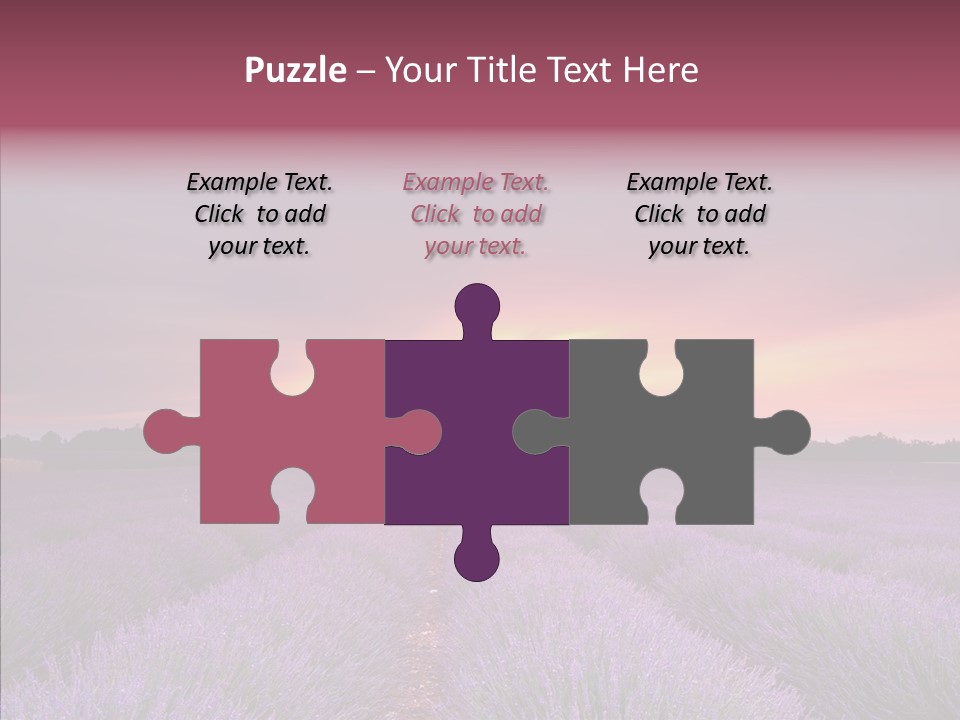 Dusk Perfume Field PowerPoint Template