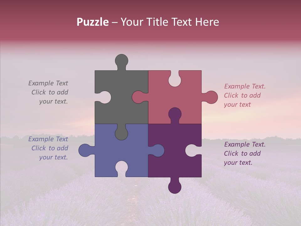 Dusk Perfume Field PowerPoint Template