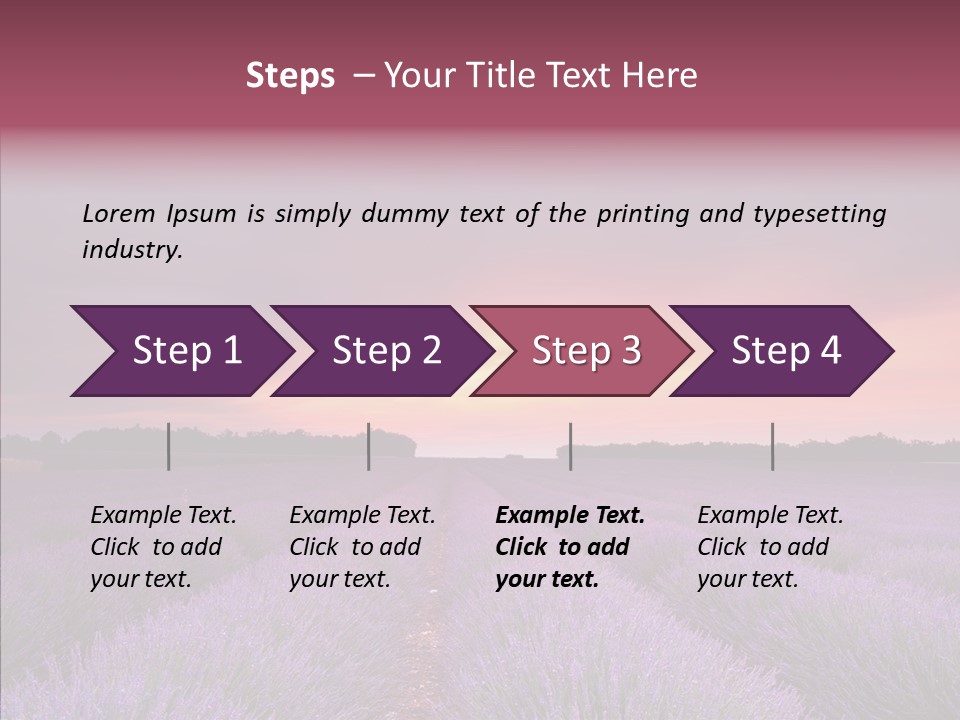 Dusk Perfume Field PowerPoint Template