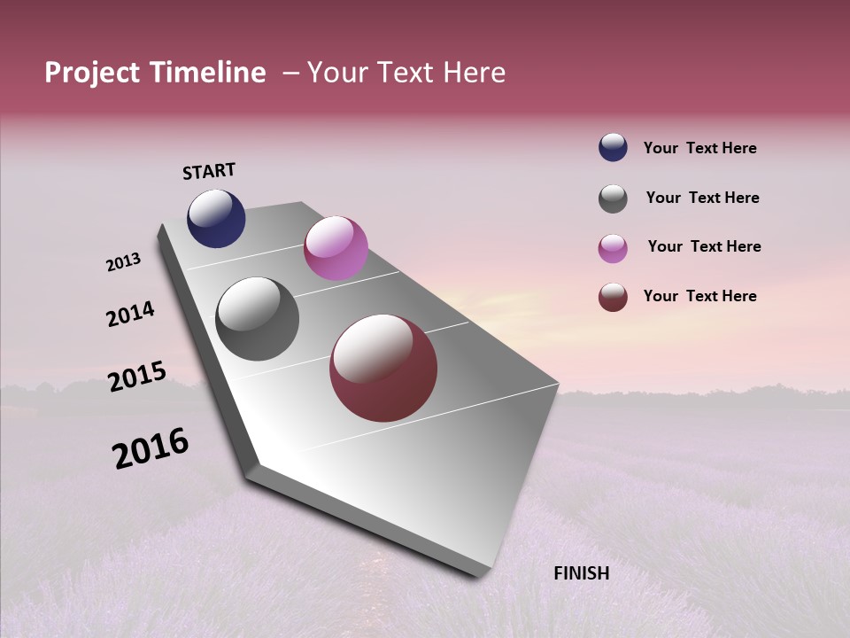 Dusk Perfume Field PowerPoint Template
