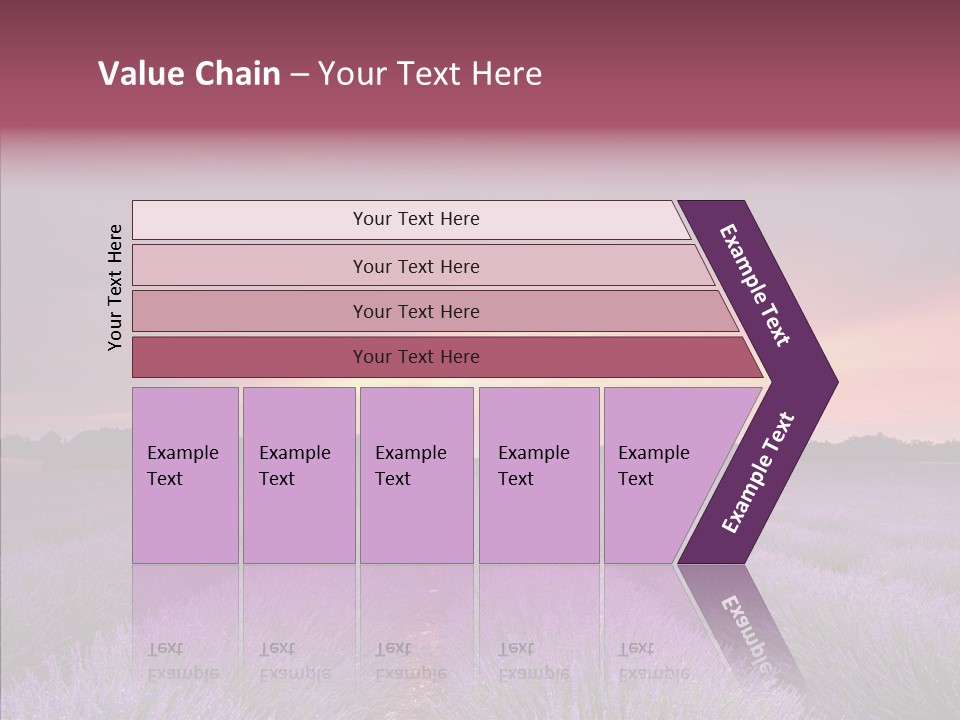 Dusk Perfume Field PowerPoint Template