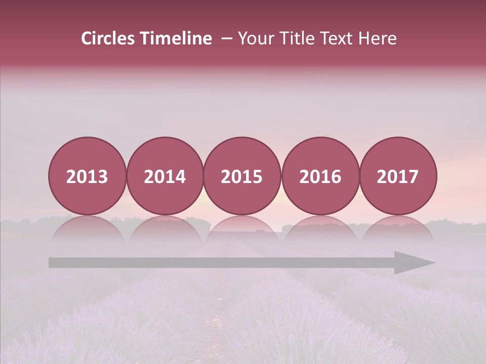 Dusk Perfume Field PowerPoint Template