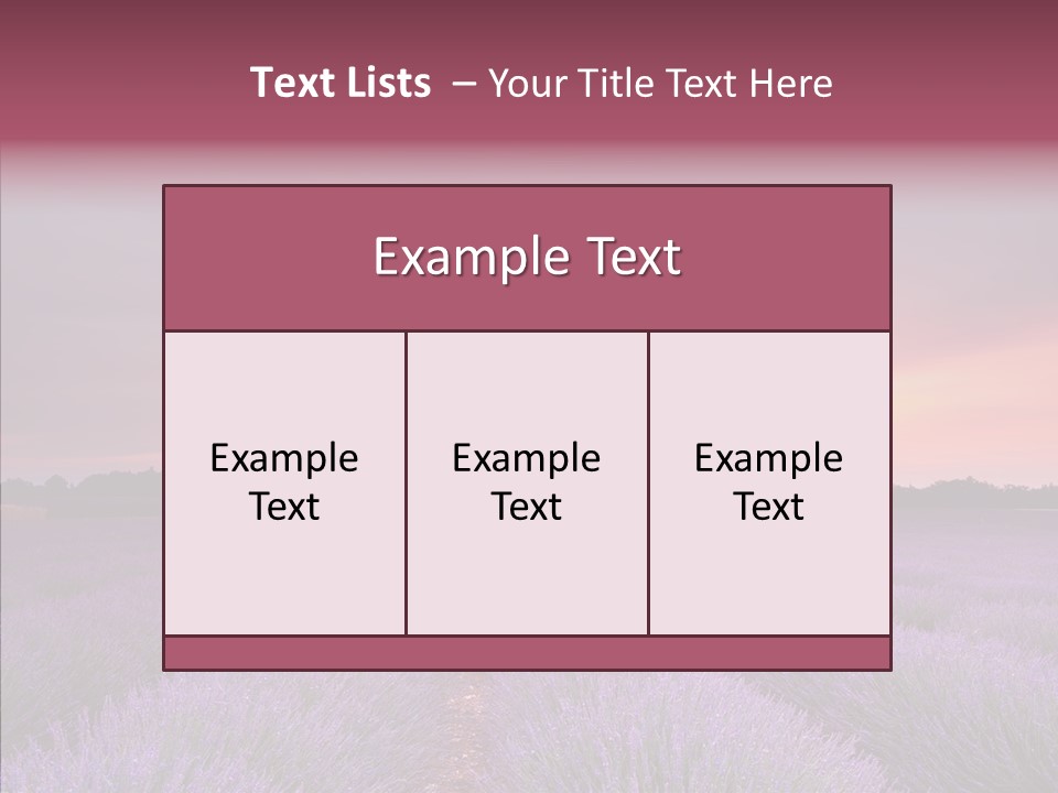 Dusk Perfume Field PowerPoint Template