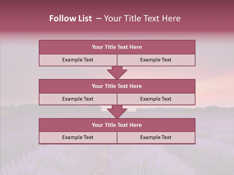 Dusk Perfume Field PowerPoint Template