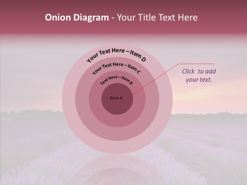 Dusk Perfume Field PowerPoint Template