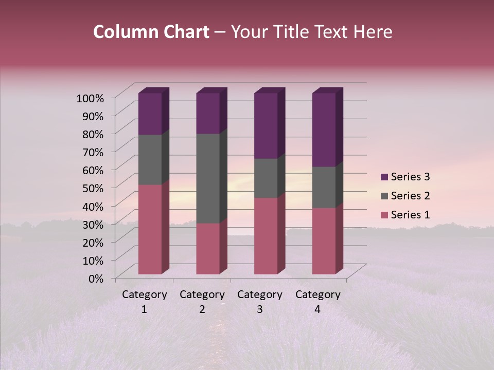 Dusk Perfume Field PowerPoint Template